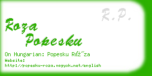 roza popesku business card